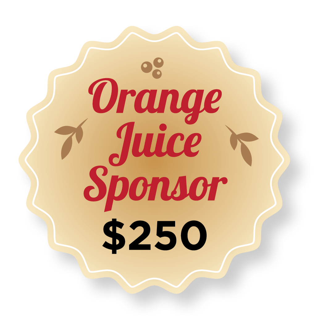 Orange Juice Sponsor $250